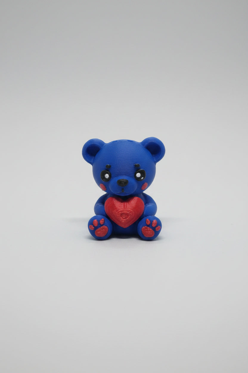 Bear heart keychain