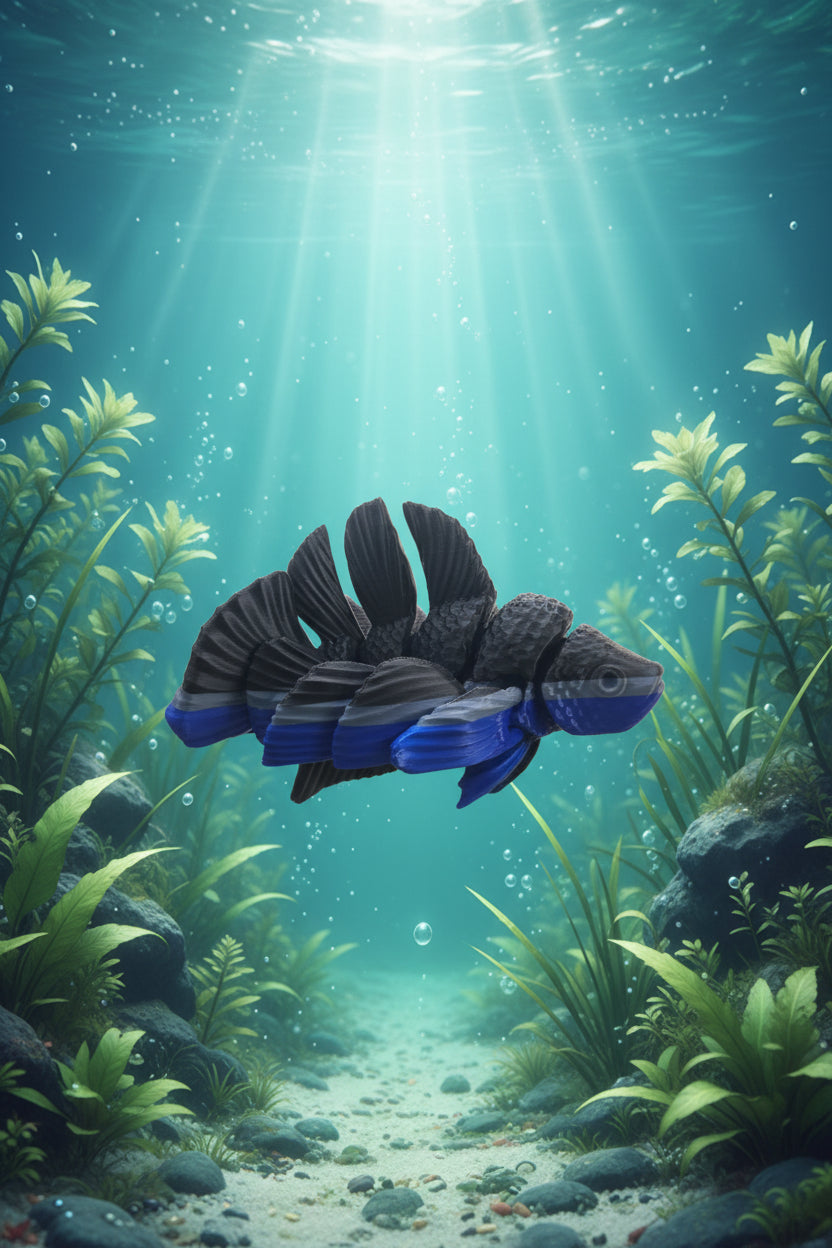 Tri-color beta fish