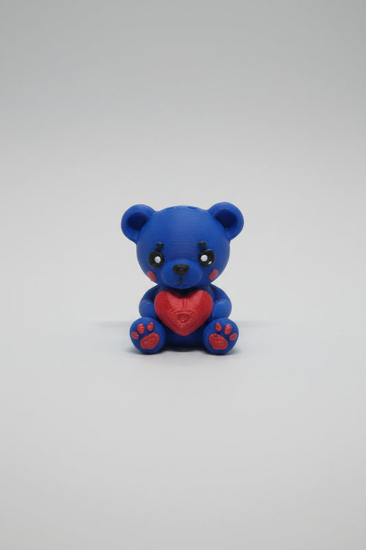 Bear heart keychain
