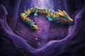 Multi color crystal dragon