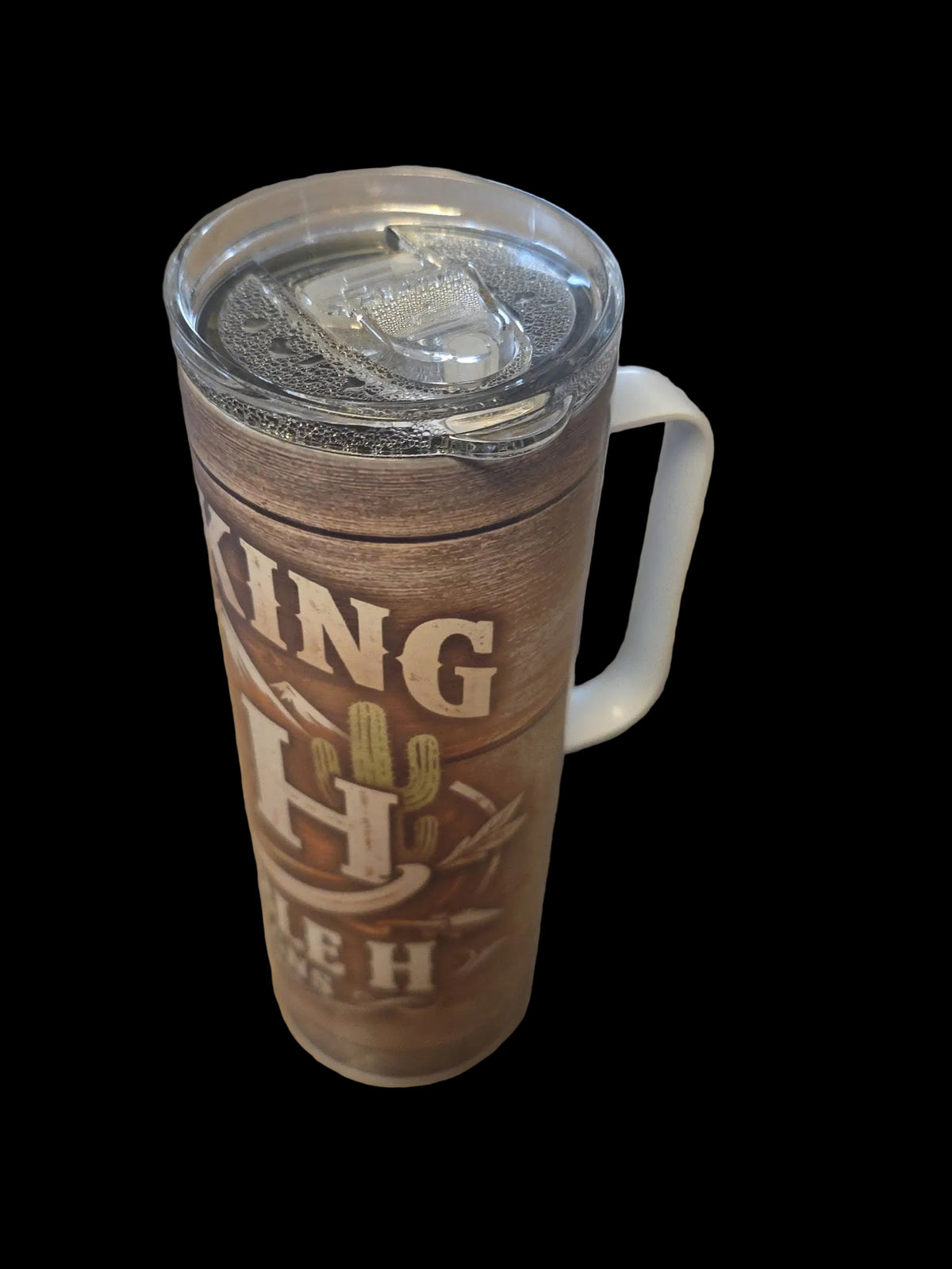 20oz Skinny Tumbler with handle