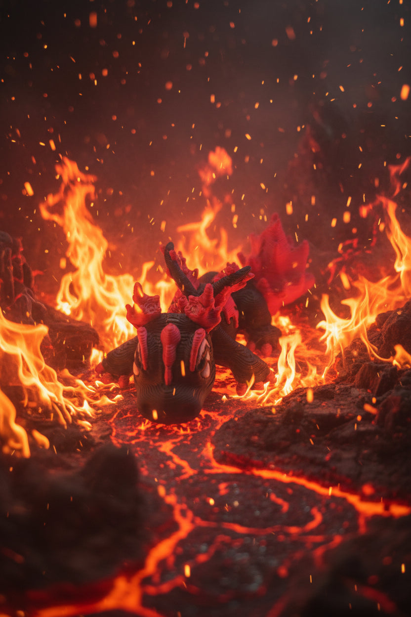 Mini fire dragon