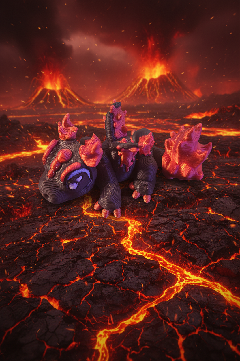 Mini fire dragon